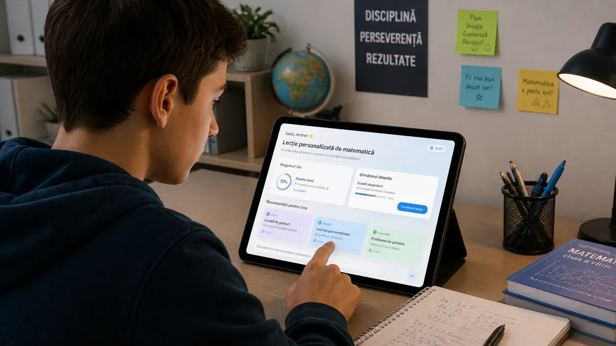 educație online cu inteligență artificială în România
