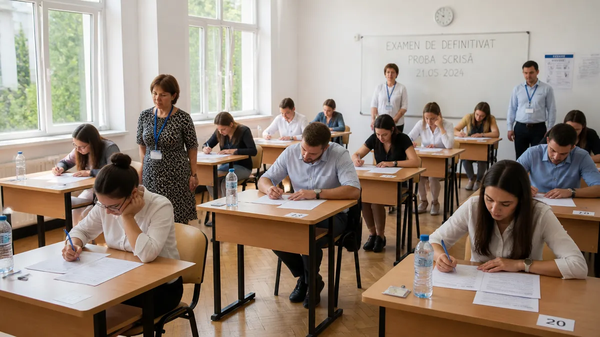 examen definitivat 2026 proba scrisa candidati