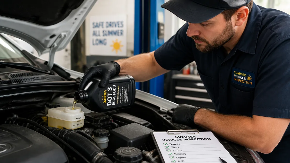 verificare lichid de frână revizie vară service auto