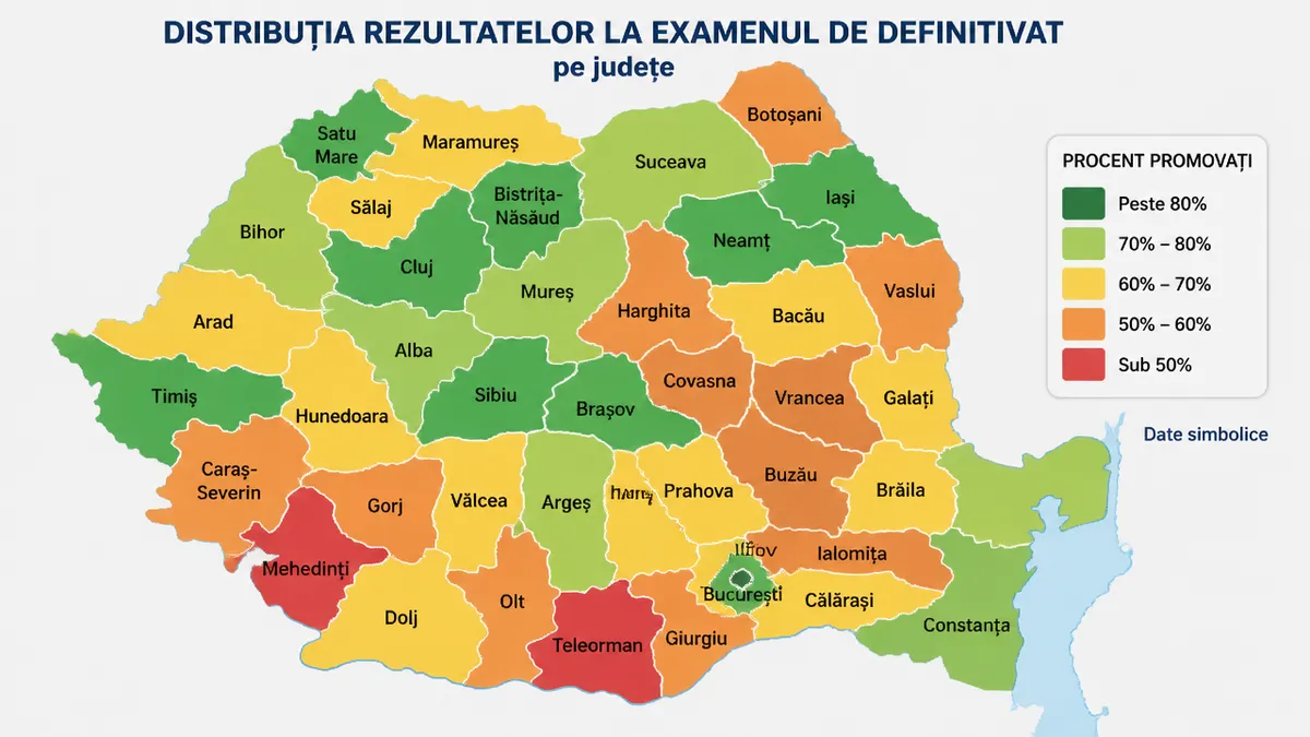 rezultate definitivat 2026 judete Romania harta